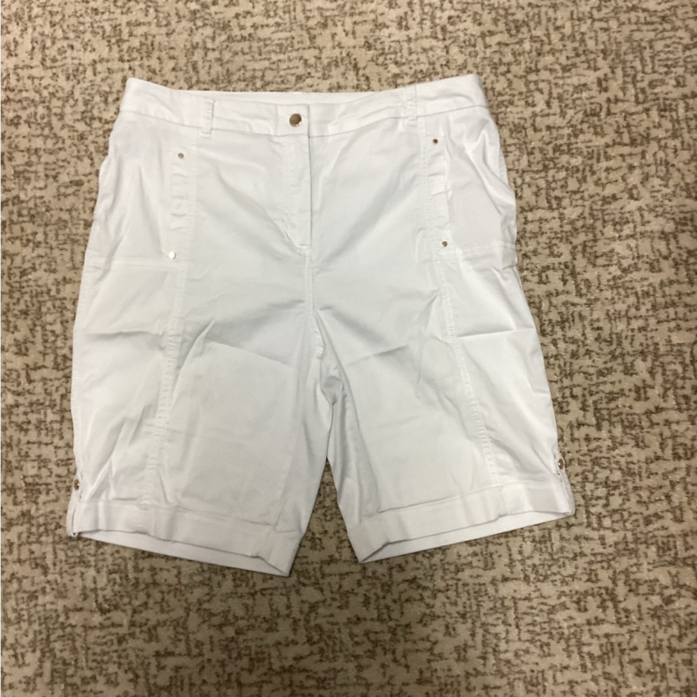 Chico’s White Bermuda Shorts